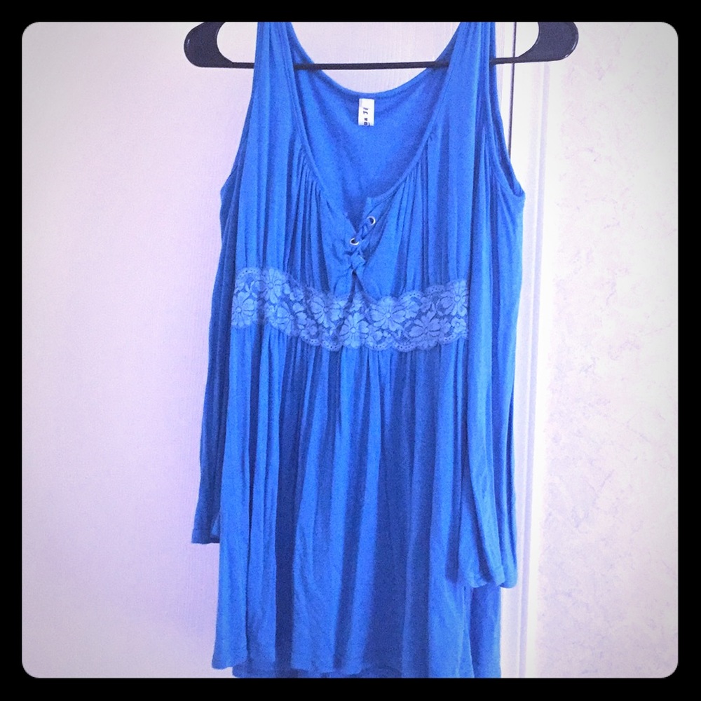 Blue Long sleeve blouse